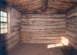 Bluff Fort -- Barton Cabin interior. Lamont Crabtree Photo